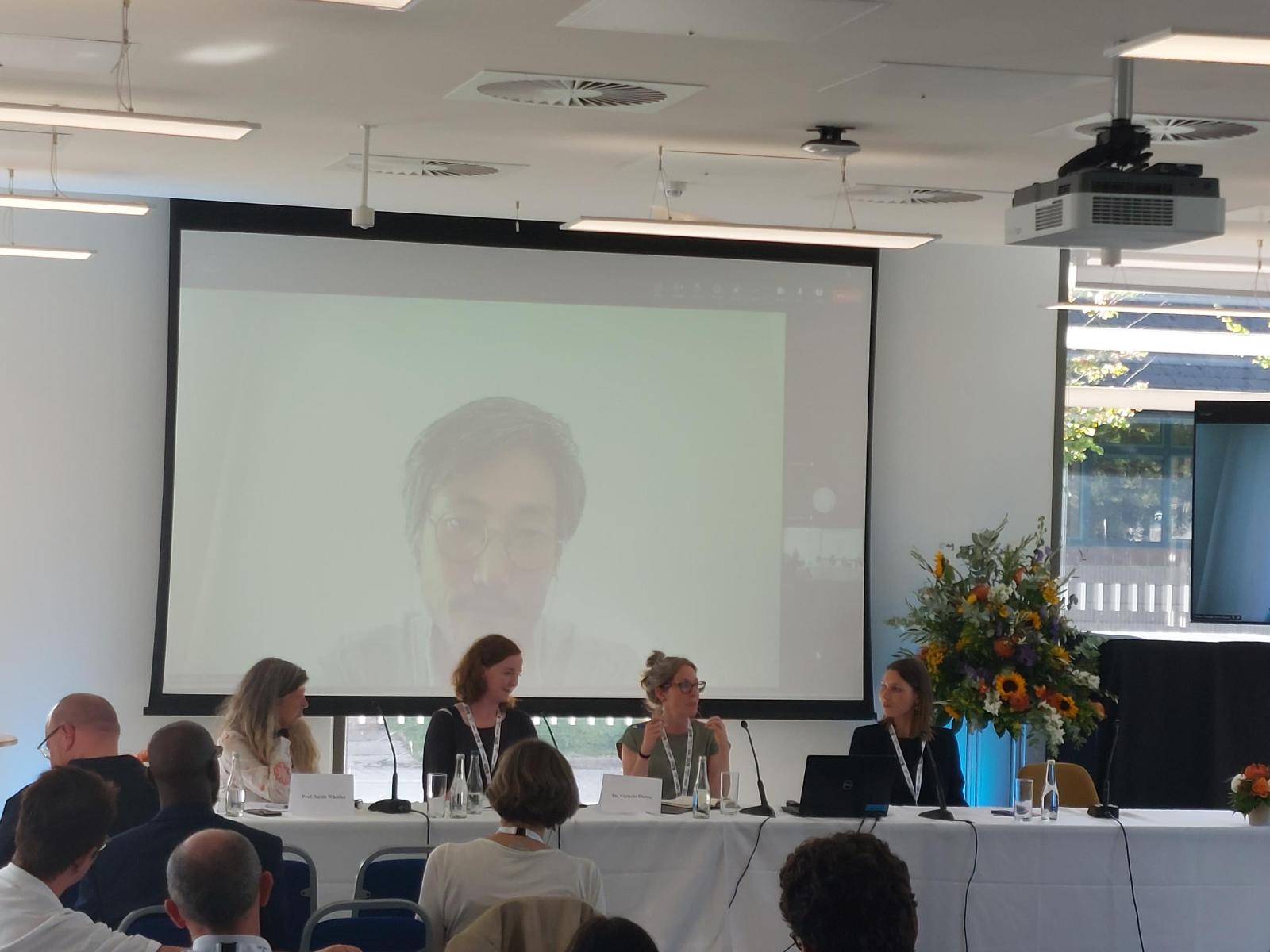 Dr Victoria Durrer and Dr Aoife McGrath, presenting on the Arts-Based Research and Inclusive Dance Panel Members